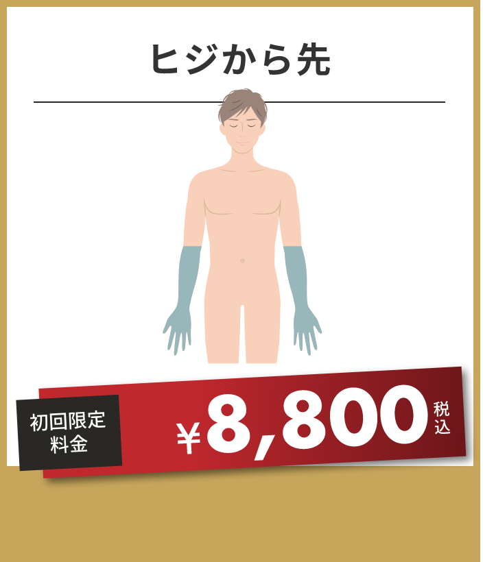 ヒジから先
