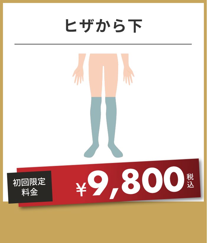 ヒザから下