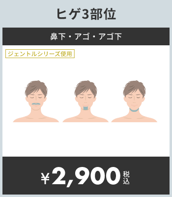 ヒゲ3部位